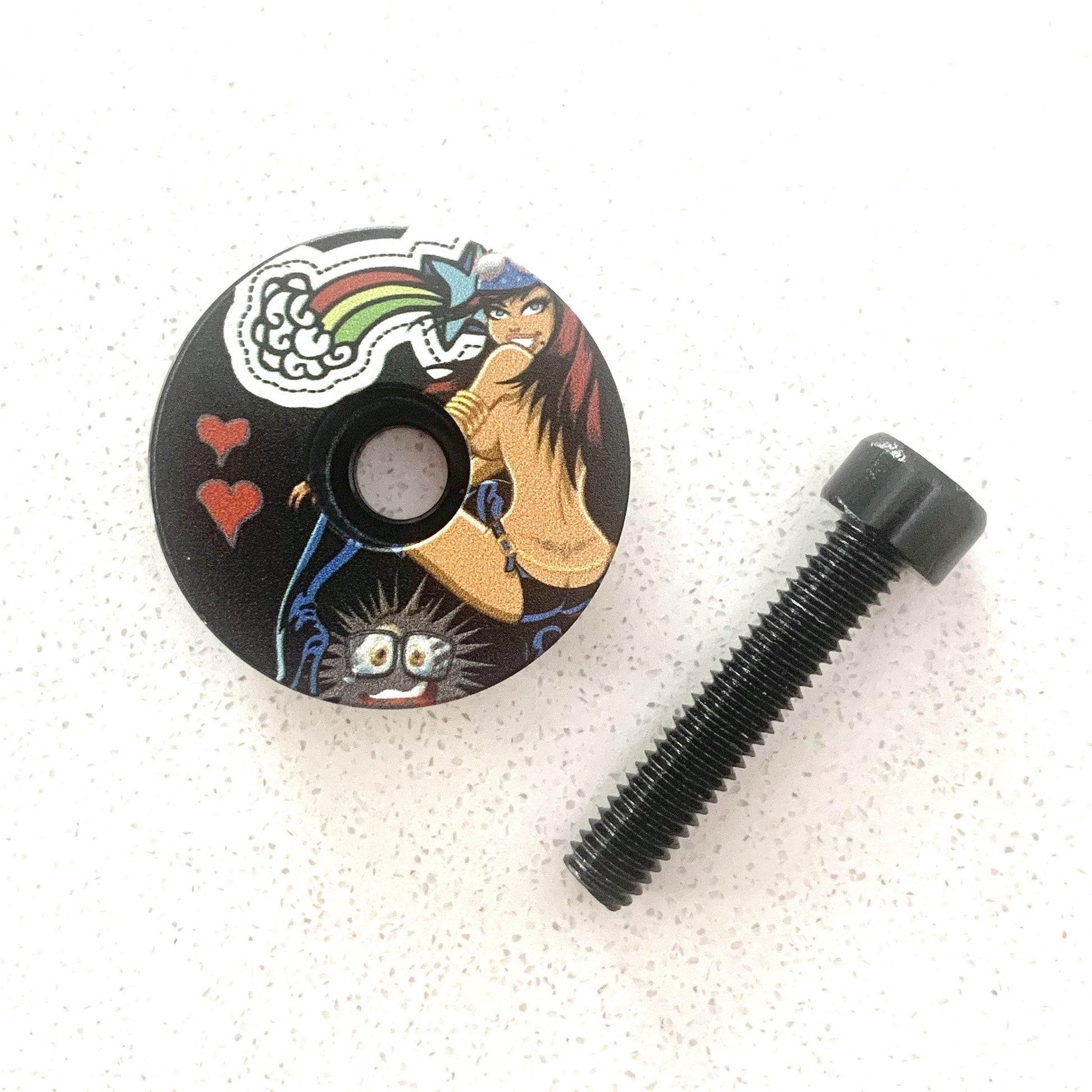 Naughty Titanium Top Cap (bolt sold separately) - capsmith.cc