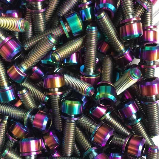 Titanium Rainbow stem bolt